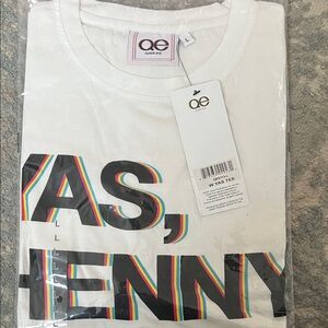 NWT | Queer Eye White Graphic Tee, Yes Kenny, Size L
